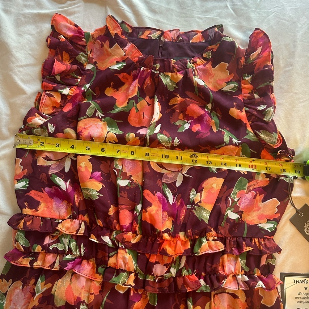 Vince Camuto Multicolor Floral Maxi Dress. NWT Size‎ 12 - Picture 4 of 9